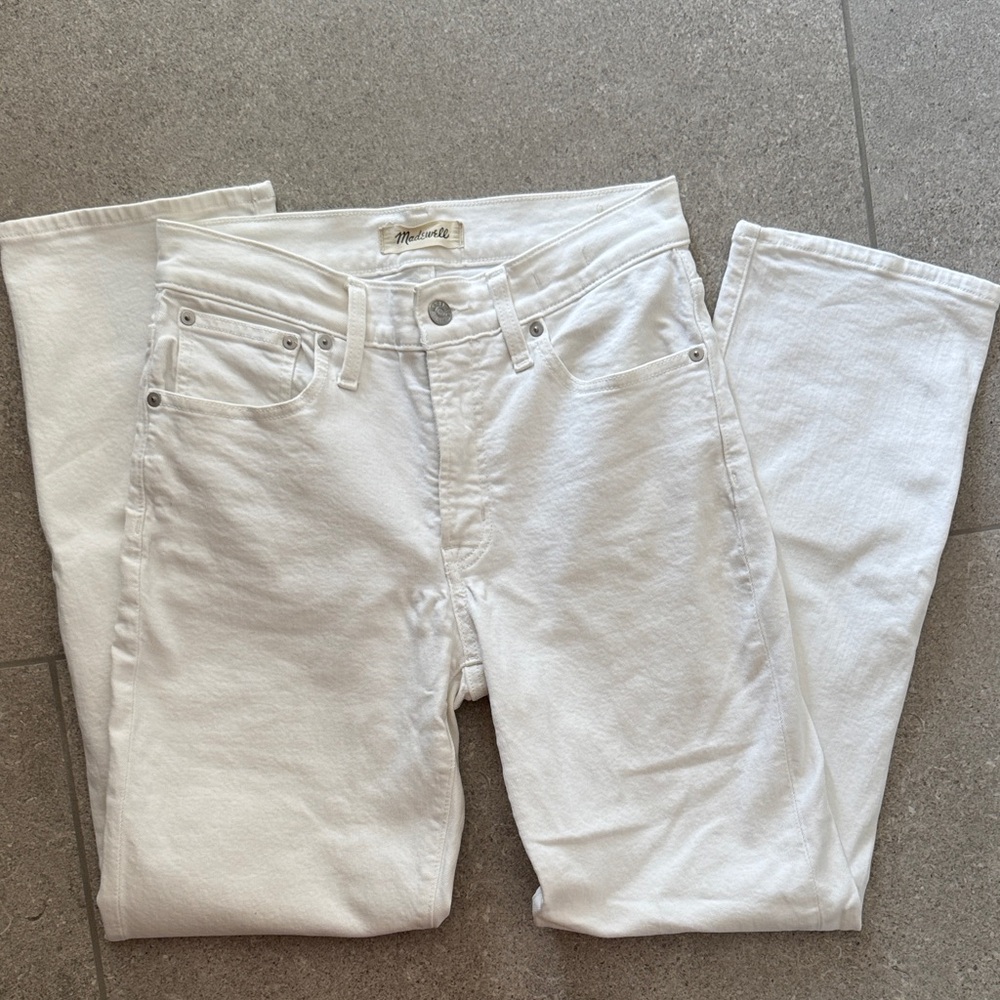 Madewell Straight Leg Jeans in White